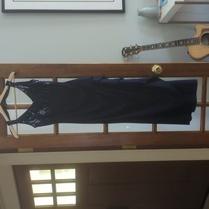 Blue cocktail evening dress with jacket